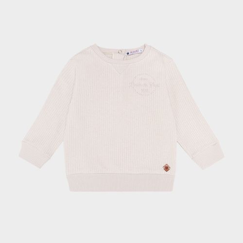 Blusa de Bebê Masculina Malha Jacquard - BEGE