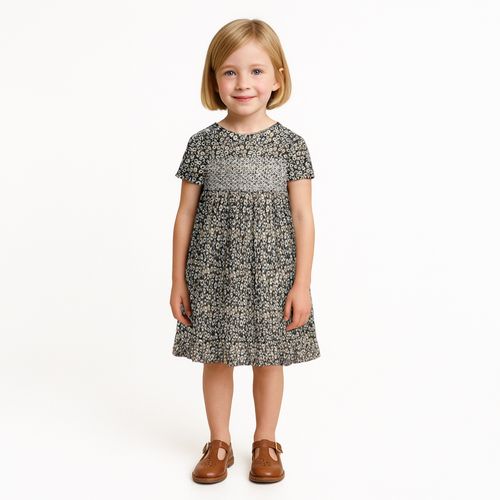 Vestido de Bebê Feminino Mil Flores - VERDE
