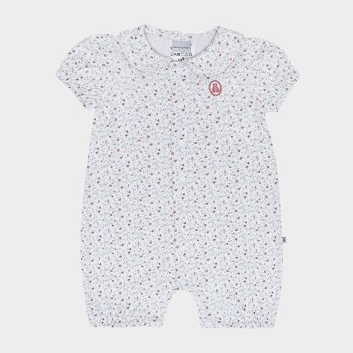 Macacão de Bebê Feminino Curto Egípcio Gold Fio 50 Floreale - ROSE