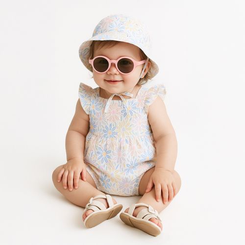 Romper de Bebê Feminino Algodão Expressar - BRANCO