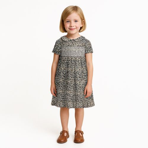 Vestido de Bebê Feminino Mil Flores - VERDE