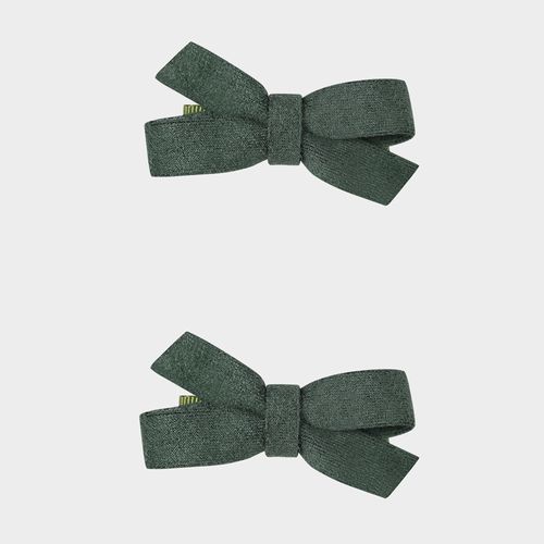 Conjunto de Laços de Bebê Suede - VERDE MUSGO