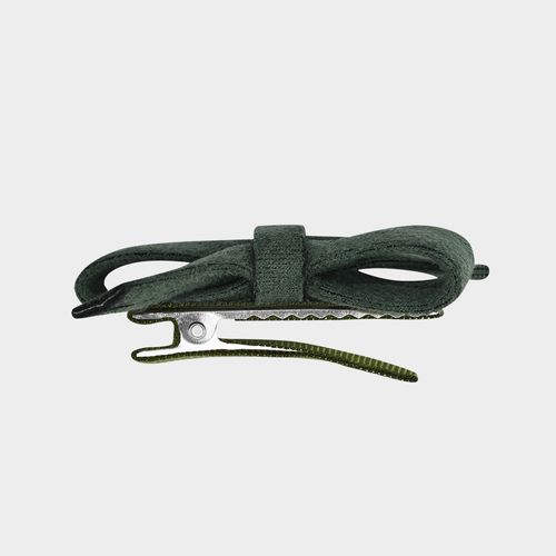 Conjunto de Laços de Bebê Suede - VERDE MUSGO