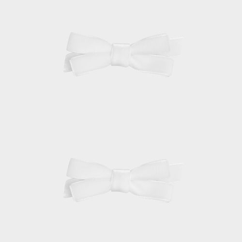 Conjunto de Laços Infantil Veludo - BRANCO