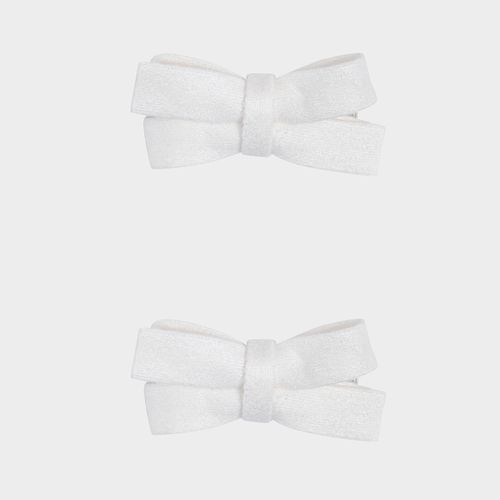Conjunto de Laços de Bebê Suede - AREIA