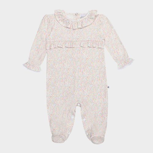 Macacão de Bebê Feminino Longo Egípcio Gold Liberty Fabrics - AMARELO