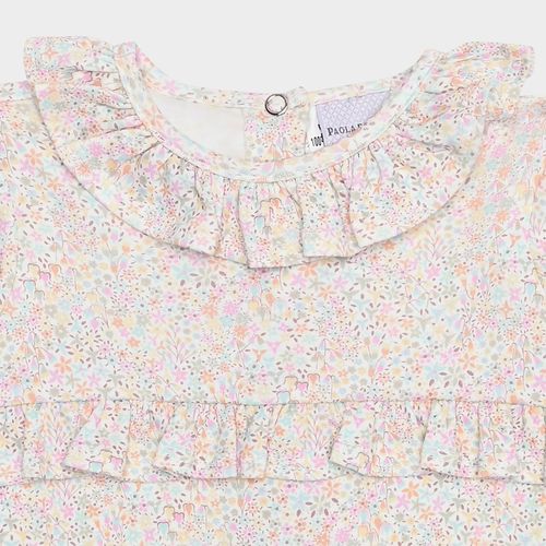 Macacão de Bebê Feminino Longo Egípcio Gold Liberty Fabrics - AMARELO