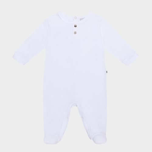 Macacão de Bebê unissex Longo Egípcio Gold Fio 50 - BRANCO