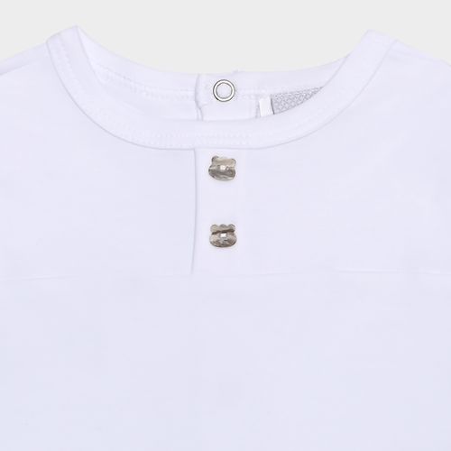 Macacão de Bebê unissex Longo Egípcio Gold Fio 50 - BRANCO