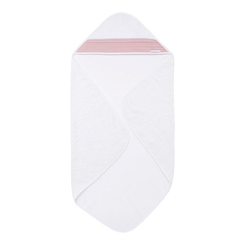 Toalha de Banho de Bebê com Capuz Algodão Egípcio Linho Lombardia - ROSE