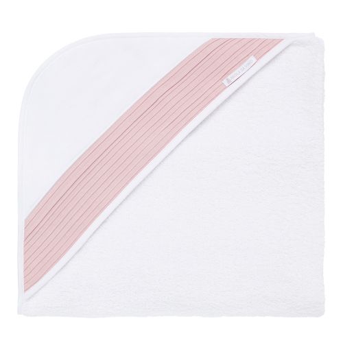 Toalha de Banho de Bebê com Capuz Algodão Egípcio Linho Lombardia - ROSE