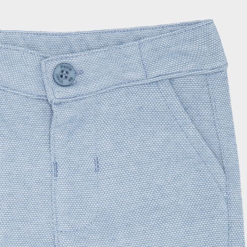 Calça de Bebê Masculina Piquet - AZUL