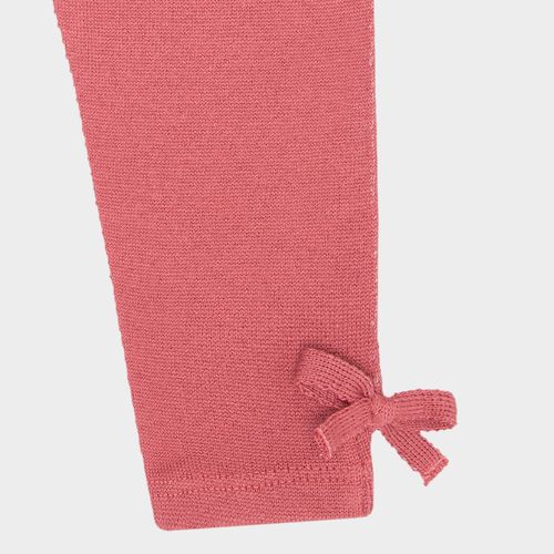 Legging de Bebê Feminina Tricot com Laço - ARGILA