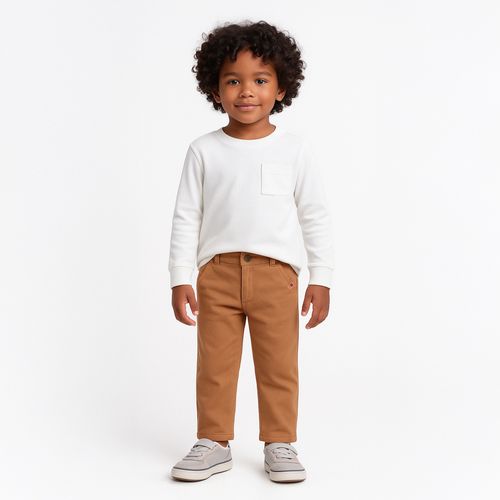Calça de Bebê Masculina Soft - KAKI