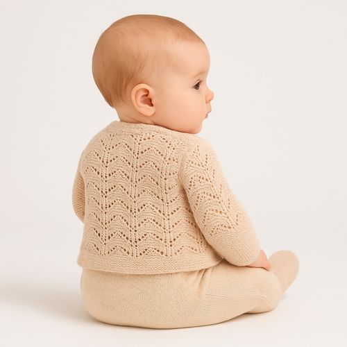 Conjunto de Saída de Maternidade Feminina Bordado Flores - CRU