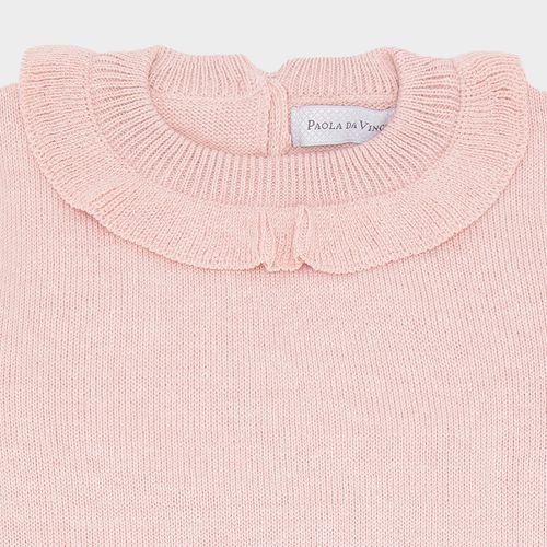 Conjunto de Bebê Feminino Blusa com Babados - ROSA MESCLA