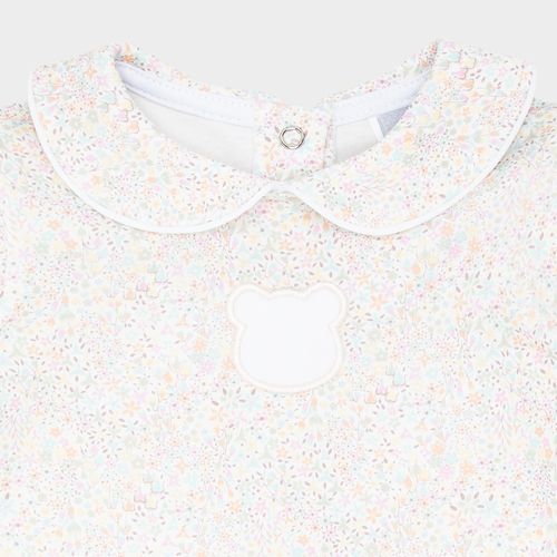 Macacão Bebê Feminino Egípcio Gold Liberty Flower - AMARELO