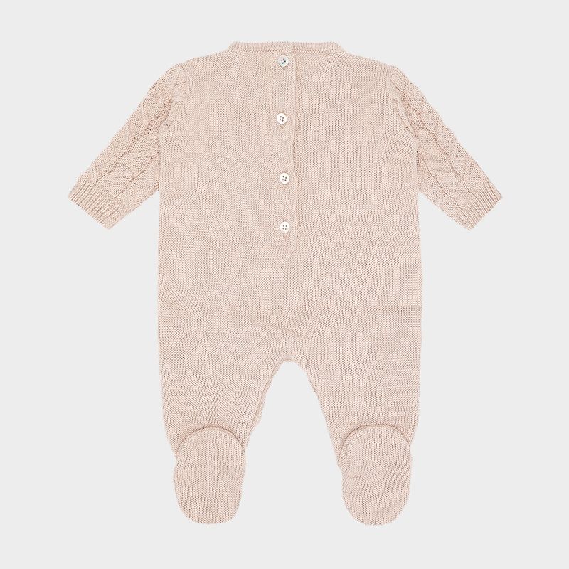 Saida de Maternidade Masculina com Manta Tricot Ponto Tranca - BEGE MESCLA_50.66.0006_1047_2