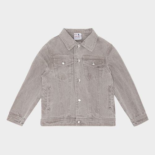 Jaqueta Jeans Infantil Masculina Trincado Trucker - CINZA