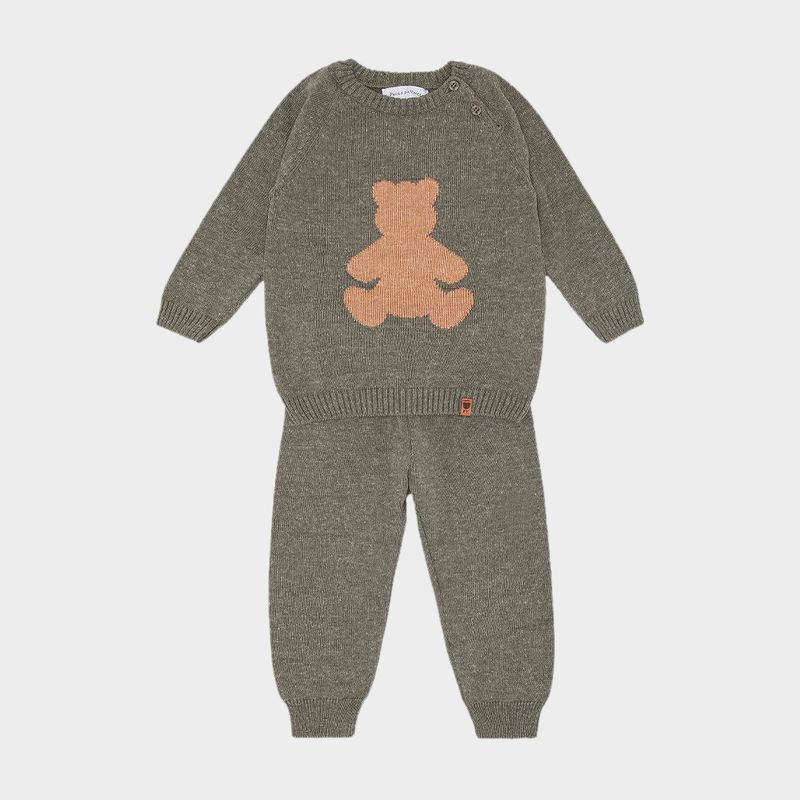 Conjunto de Bebe Masculino Jacquard Urso - CRU_08.22.0017_1020_1