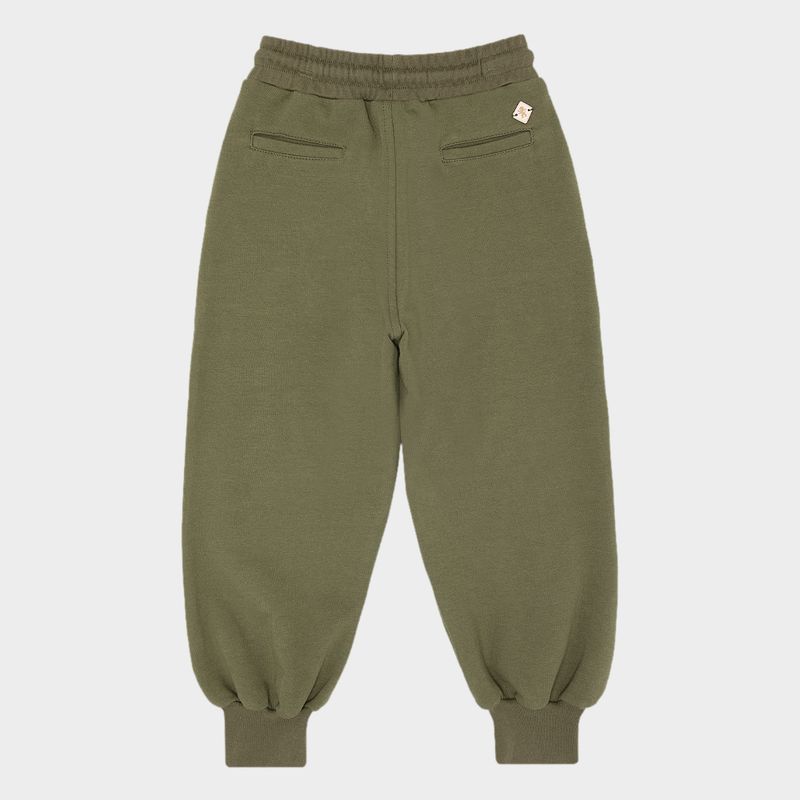 Conjunto Infantil Masculino em Fleece Bicolor Sports - VERDE_6