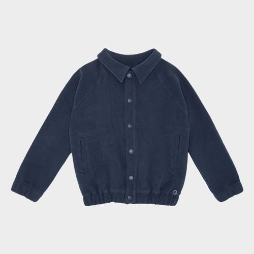 Casaco Infantil Masculino Compact Fleece Raglan - AZUL MARINHO