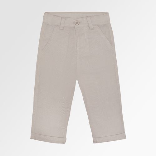 Calça de Bebê Masculina Oxfordine com Bolso - KAKI