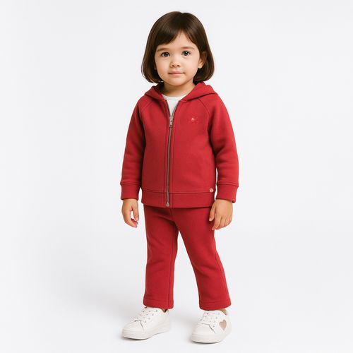 Conjunto Bebê Menina Liverpool com Aplicação Bordada - BRICK