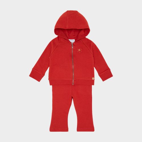 Conjunto Bebê Menina Liverpool com Aplicação Bordada - BRICK