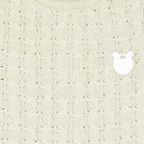 Conjunto Macacão e Manta de bebê Feminino em Tricot Ponto Colmeia - ALOE WASH