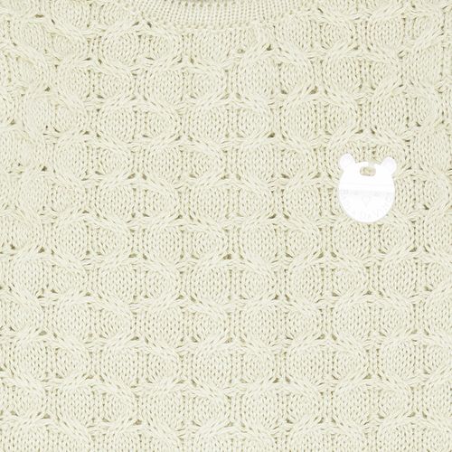 Macacão de Bebê Feminino em Tricot com Ponto Colmeia - ALOE WASH