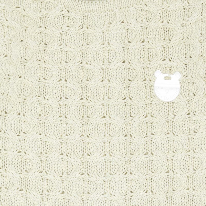 Macacao de Bebe Feminino em Tricot com Ponto Colmeia - ALOE WASH_50.54.0260_1030_2