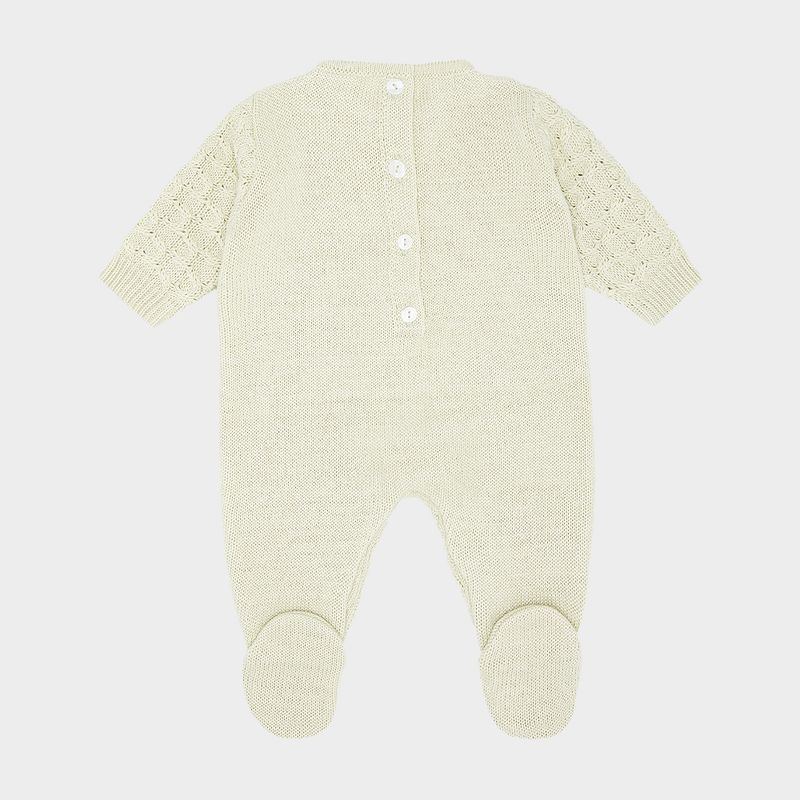 Macacao de Bebe Feminino em Tricot com Ponto Colmeia - ALOE WASH_50.54.0260_1030_3