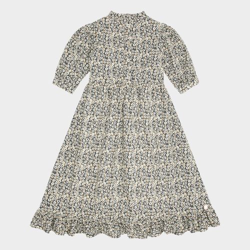 Vestido Infantil Feminino Fio 60 Mil Flores - VERDE