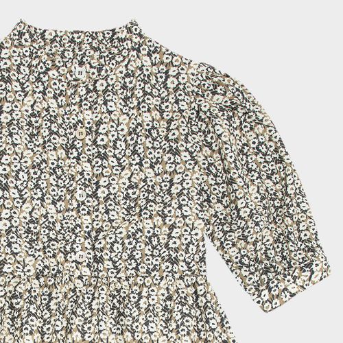 Vestido Infantil Feminino Fio 60 Mil Flores - VERDE