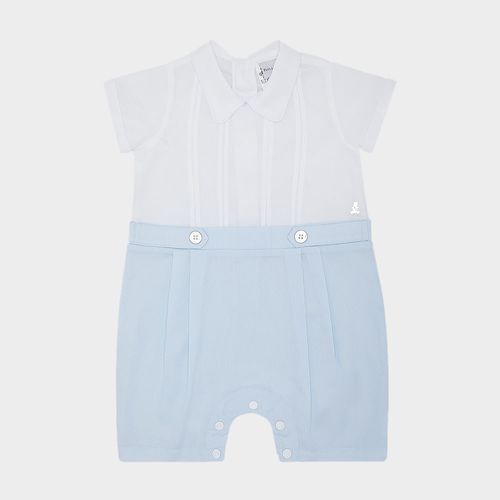 Romper de Bebê Masculino Fio 60 - AZUL