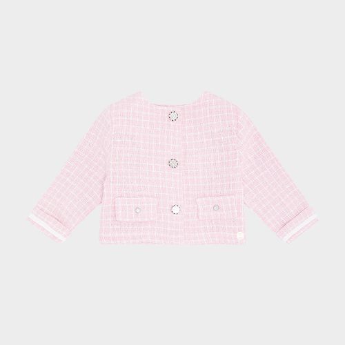 Casaco Bebê Feminino Tweed - ROSA