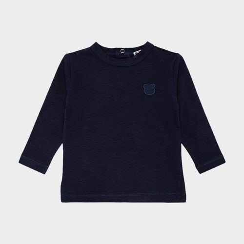 Camiseta Malhão de Bebê Masculina Manga Longa - AZUL MARINHO