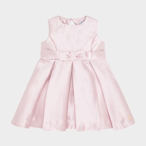 Vestido Bebê Feminino Zibeline Com Laço - ROSA