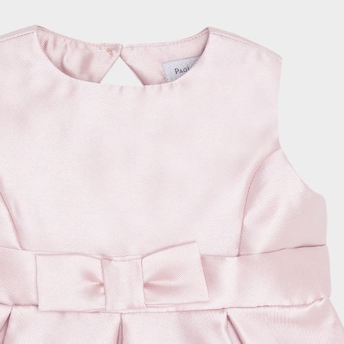 Vestido Bebê Feminino Zibeline Com Laço - ROSA