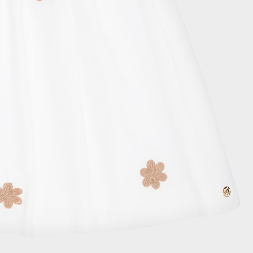 Saida Infantil Femino Veludo - OFF WHITE