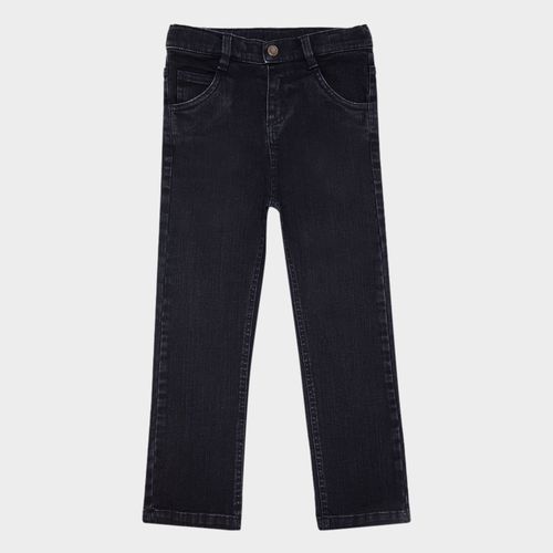 Calça Infantil Masculina Jeans com Bolsos - PRETO