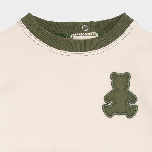 Conjunto Bebê Masculino Sport Fleece Bicolor - VERDE