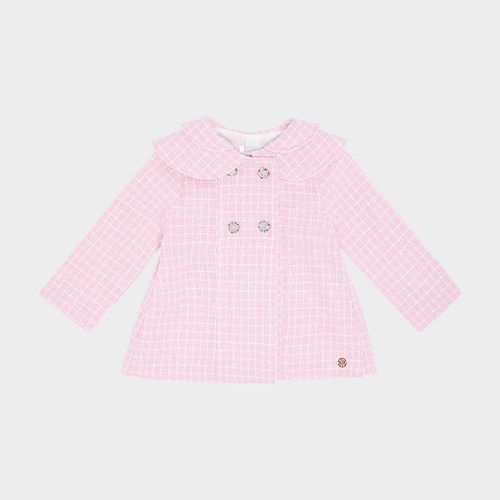 Casaco Bebê Feminino Tweed - ROSA