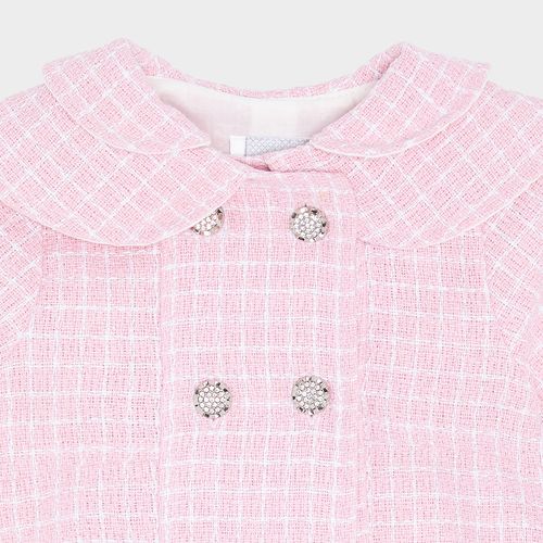 Casaco Bebê Feminino Tweed - ROSA