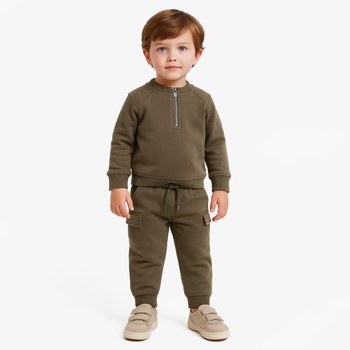 Conjunto Bebê Masculino Malha Piquê - VERDE