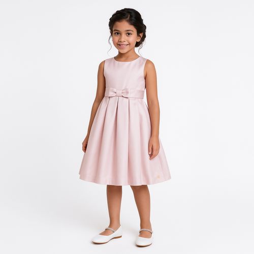 Vestido Infantil Feminino Zibeline Recorte - ROSA BEBE