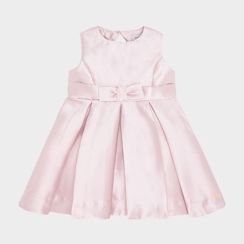 Vestido Bebê Feminino Zibeline Com Laço - ROSA