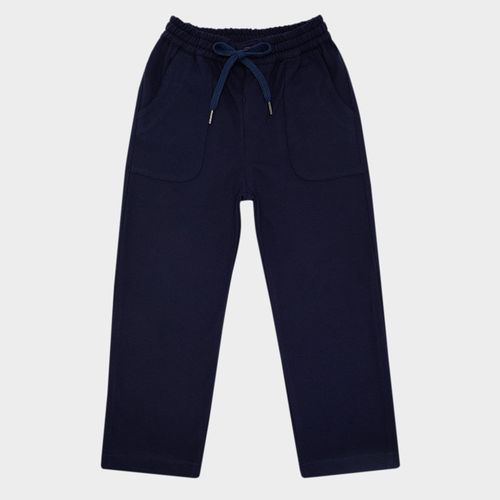 Calça Infantil Masculina Piquet - AZUL MARINHO
