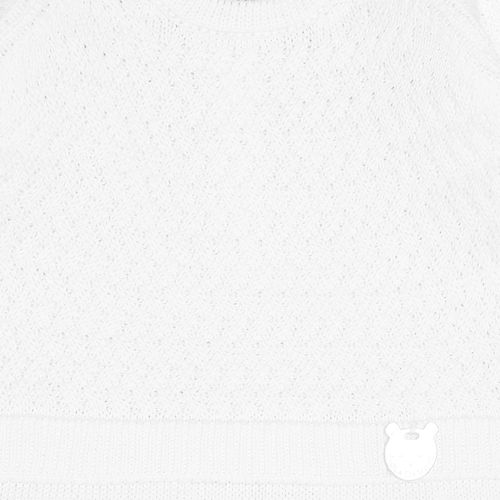 Macacão Bebê Feminino Blusa Falsa Tijolinho - BRANCO